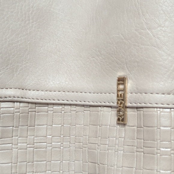 Rosetti Studded Hobo Bag in Cream with Gold Accents Lots of Storage - Picture 3 of 11